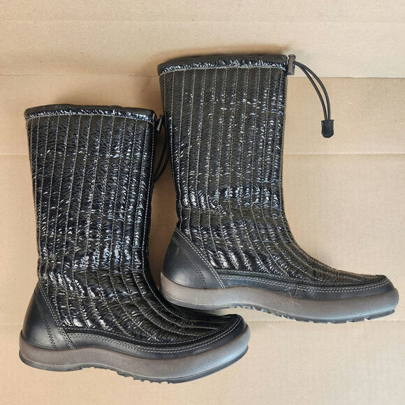 Ecco Waterproof Boots with Wool Lining Women’s SZ 8 Black EUC - Picture 14 of 14